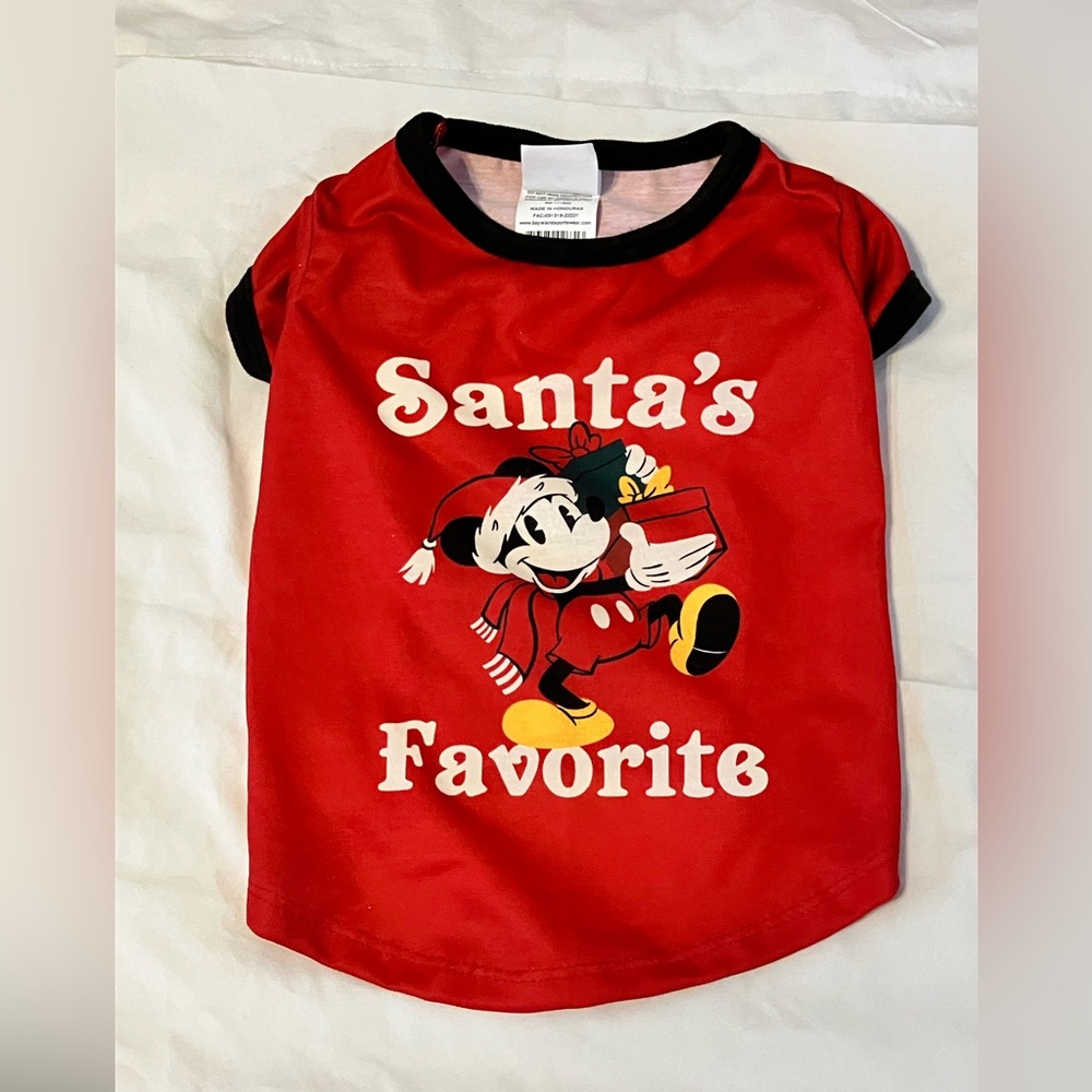 Disney Santa's Favorite Dog Tee - Medium